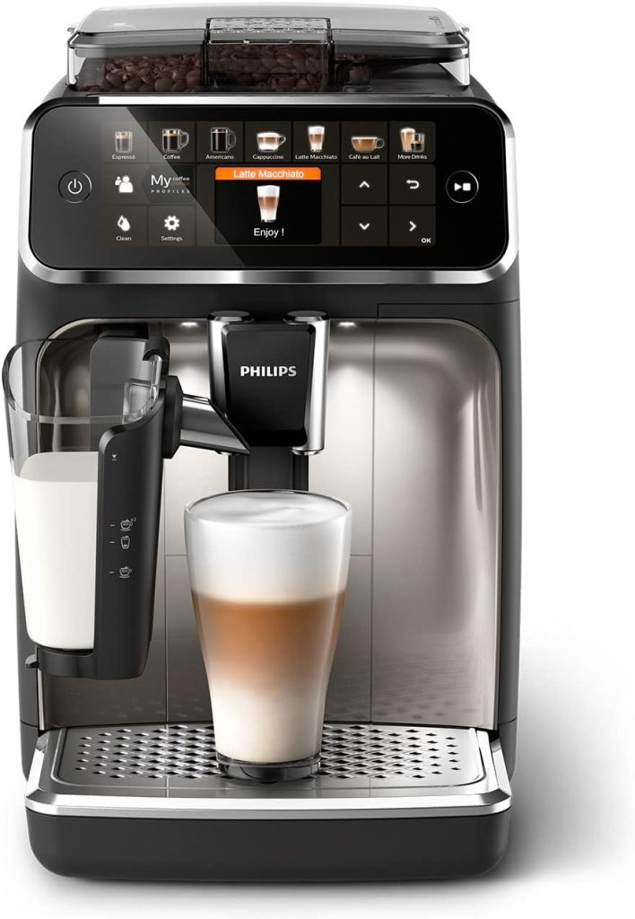 Machine à café à grain Philips Série 5400 LatteGo avec mousseur de lait automatique sans tube